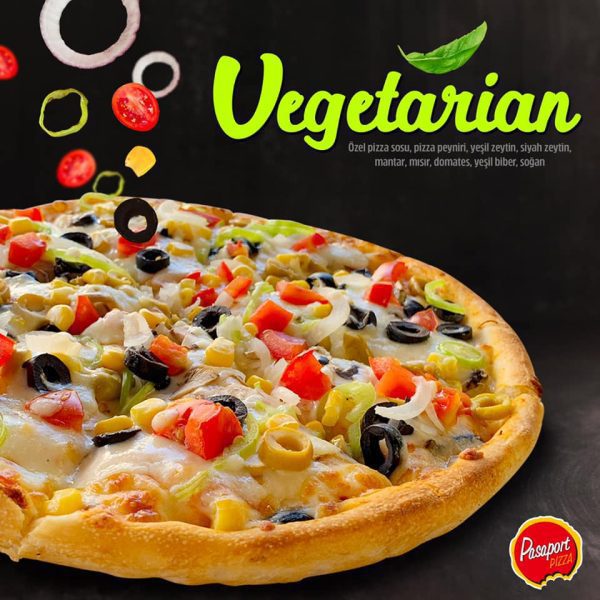 Vegetarian Pizza pasaport pizza akcay 3