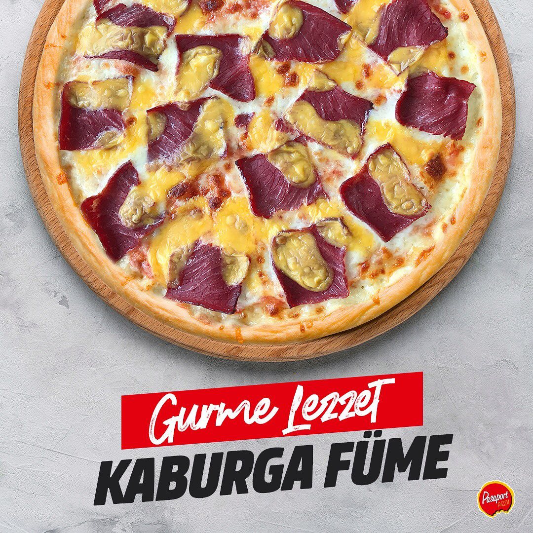 gurme lezzet Pasaport Pizza Pizzalar kaburga füme pizza