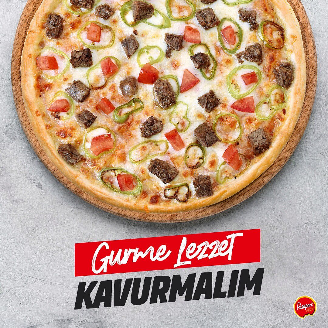 gurme lezzet Pasaport Pizza Pizzalar kavurmalim pizza