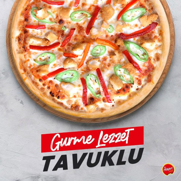 gurme lezzet Pasaport Pizza Pizzalar tavuklu pizza