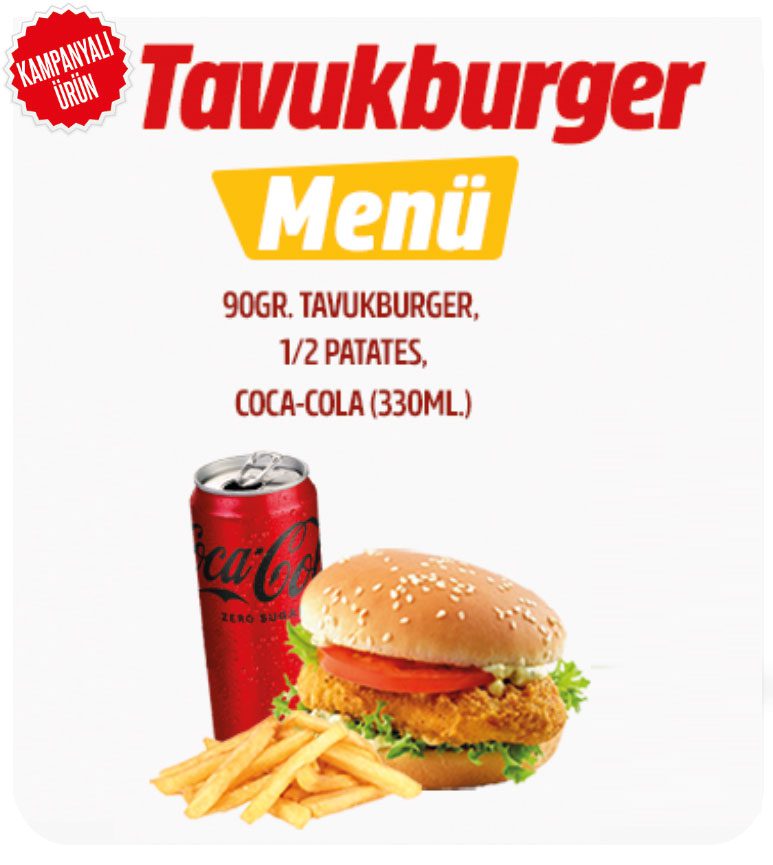 Tavukburger Menü